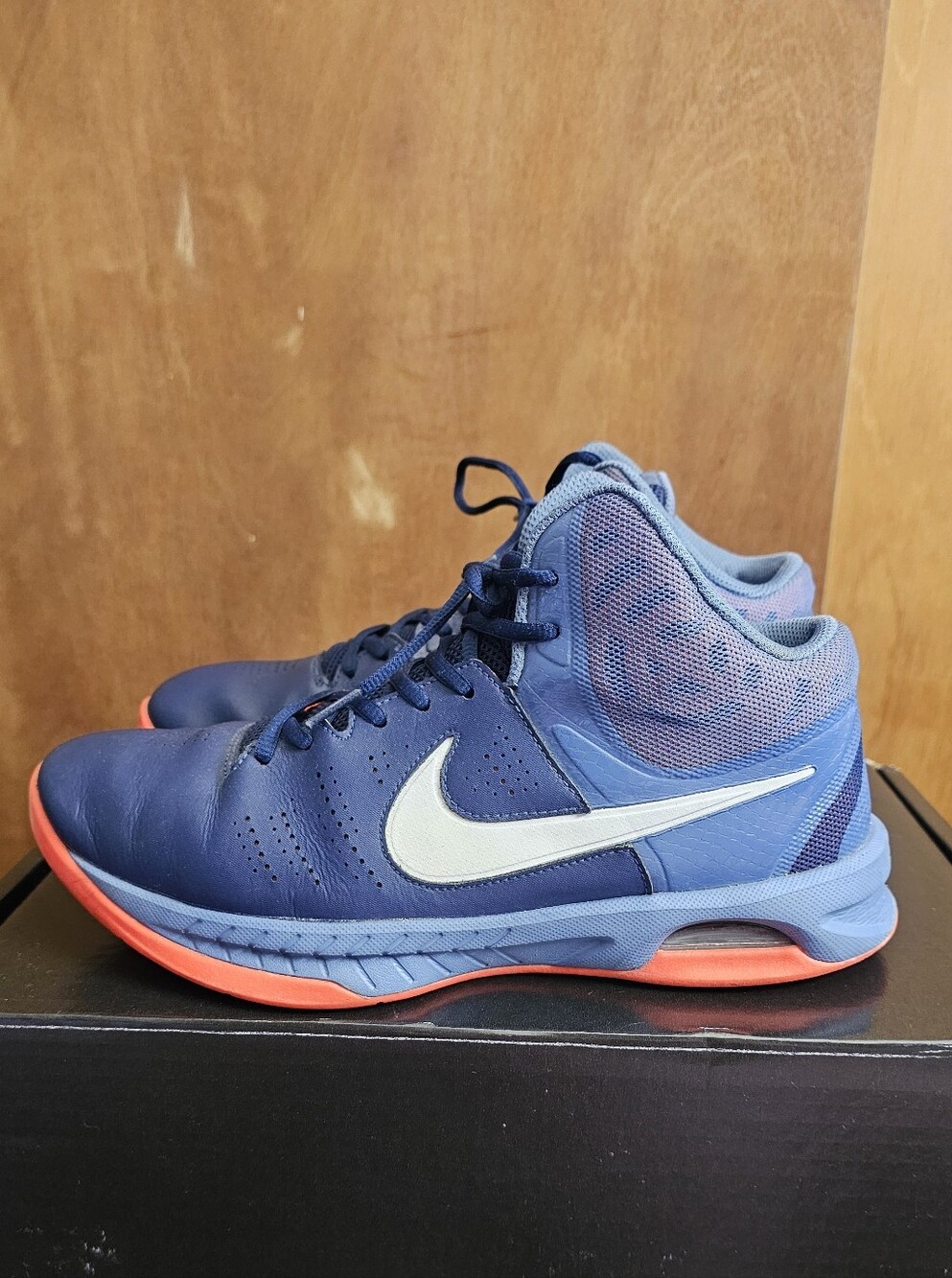 Nike Air Visi Pro VI 6 basketball sneaker mens size 10 midnight navy Crimson